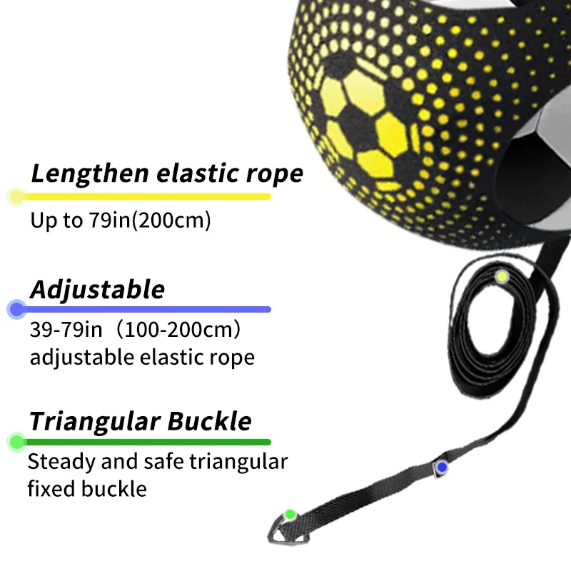Football Kick Throw Training Belt Adjustable Soccer Aid Control Skills Training Strap Adults Children Solo Practice Gear