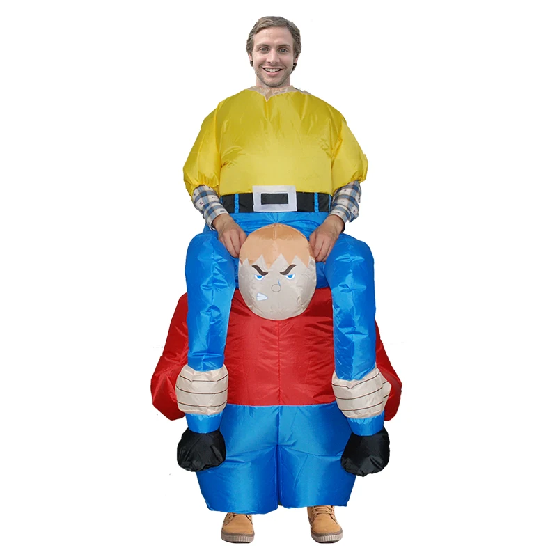 Adult Wrestlers Inflatable Costume For Helloween Funny Carnival Cosplay Costume For Men Women Friends Birthday Gifts
