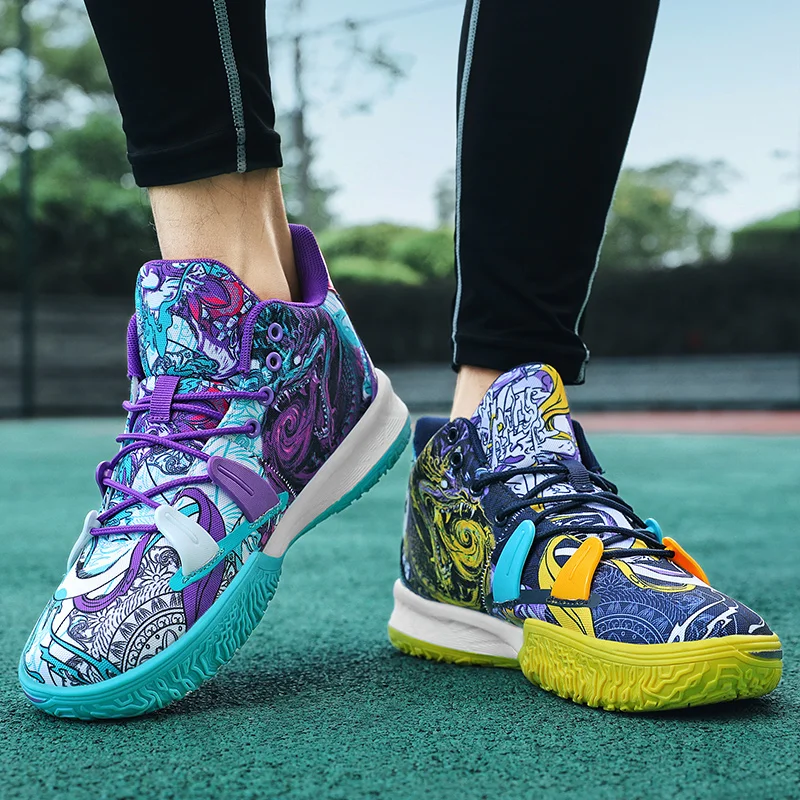 Men's Non-Slip Basketball Shoes Breathable Sports Shoes Comfortable Gym Training Athletic Shoes Boys Basketball Sneakers