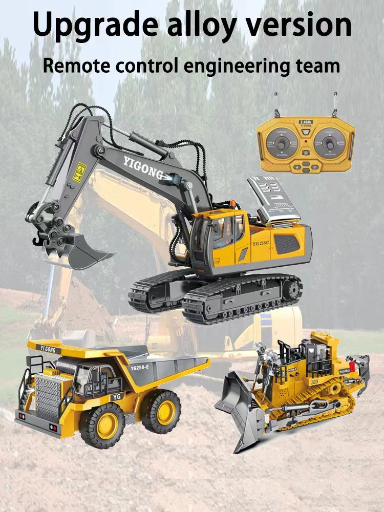 Remote Control Excavator Gesture Radio Crawler High Speed Off Road Climbing Car Men's Children's Toy Bulldozer Boy Rc Truck Gift