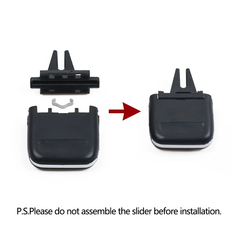 Car Front Rear Console Air Conditioning AC Vent Grille Clip Slider Repair Kit For Porsche Macan 2014 2015 2016 2017