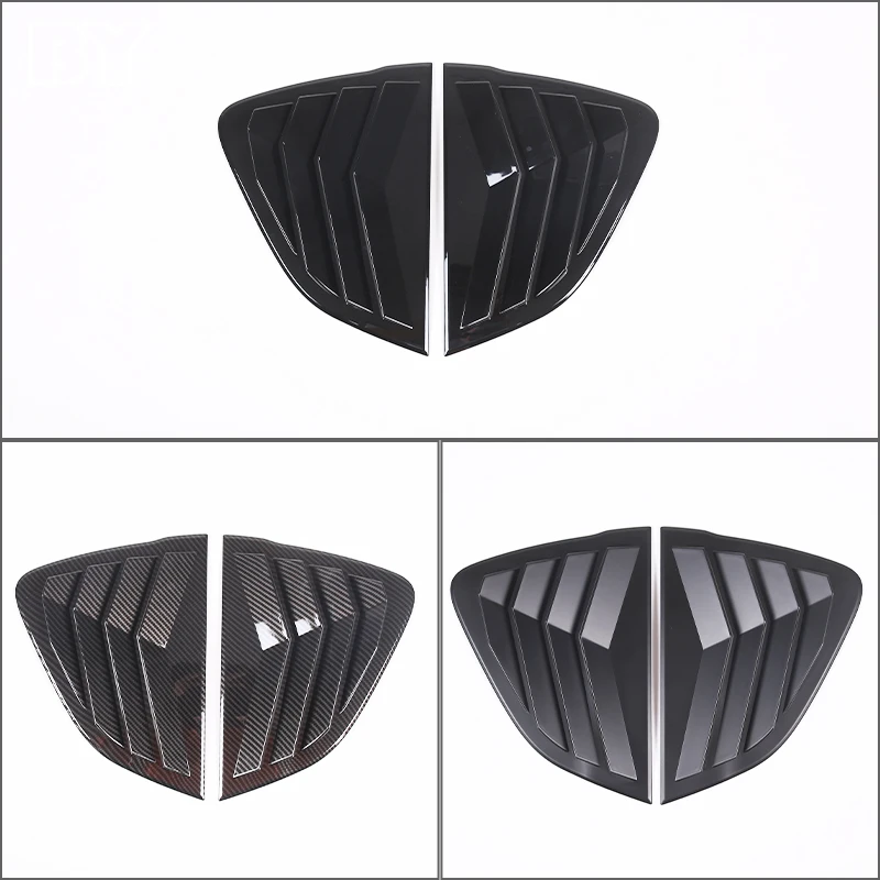 2016-2023 Mx-5 ddmysmile For Mazda Car Rear Glass Window Triangle Blinds Louvers Cover Protector Stickers ABS Shutter (Hardtop Version) Smile (Hardtop
