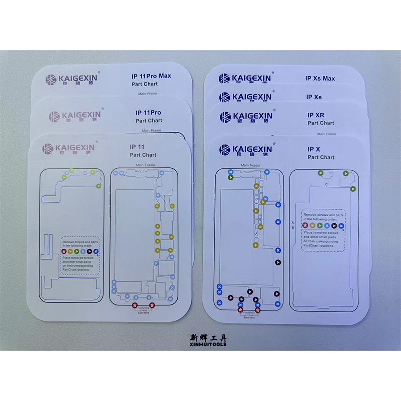 31PC Professional Guide Pad 2025 for Moblie iPhone 6-15pro Max Magnetic Screw Keeper Chart Mat Phone Repair new thicken Disassembly Tools