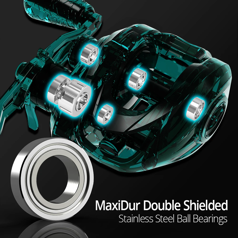 7+1BBs 8KG Crixus KastKing Max Drag 206g Super Light Weight Baitcasting Reel Magnetic Brake System Freshwater Fishing Coil smile 7+1BBs