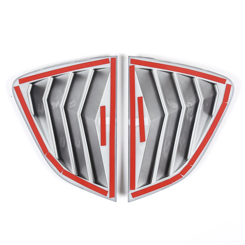 2016-2023 Mx-5 ddmysmile For Mazda Car Rear Glass Window Triangle Blinds Louvers Cover Protector Stickers ABS Shutter (Hardtop Version) Smile (Hardtop