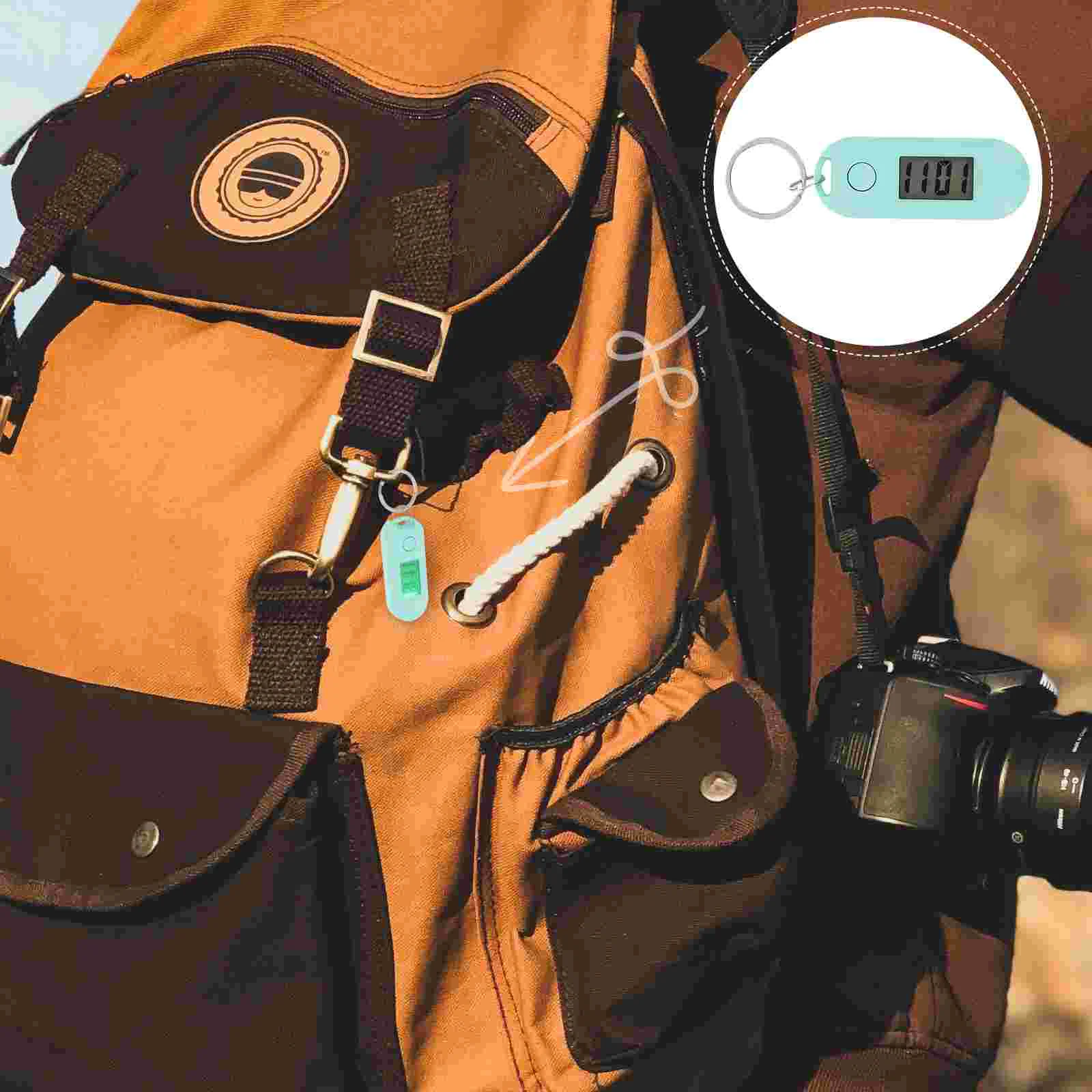 Digital Watch Keychain Pocket ddmysmile Key Clip Hanging Ring Small Electronic Chain Kids Nurse Watches Keyring Backpack Portable Clock Smile