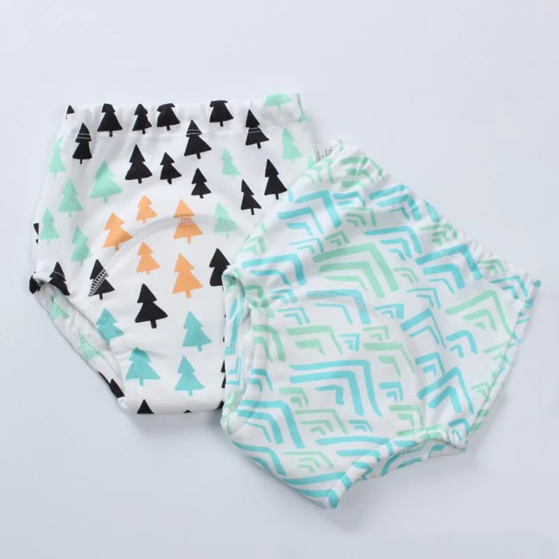 Waterproof Baby Reusable 20pcs Toilet Training Pants Children's Underwear Panties Cloth Diapers Diaper Panties Cloth smile