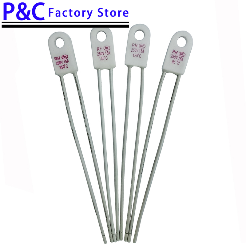 RH 95C 115C 125C 130C 135C 150C 180C 230C 240C Degree RH cutoff temperature fuse 15A 250V fan motor thermal fuse