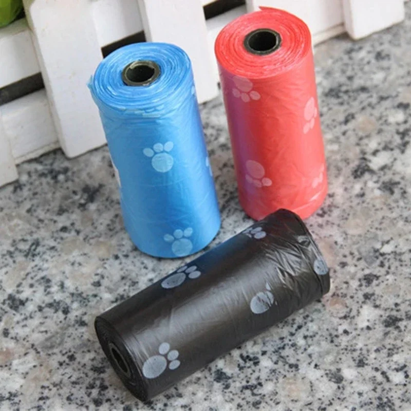 Cat 5 Litter Rolls Scoop Pooper Bags Biodegradable Pet Dog Poop Bag Dog Pooper Bags Dispenser Pets Products For Dogs Litter ddmysmile Bag Smile