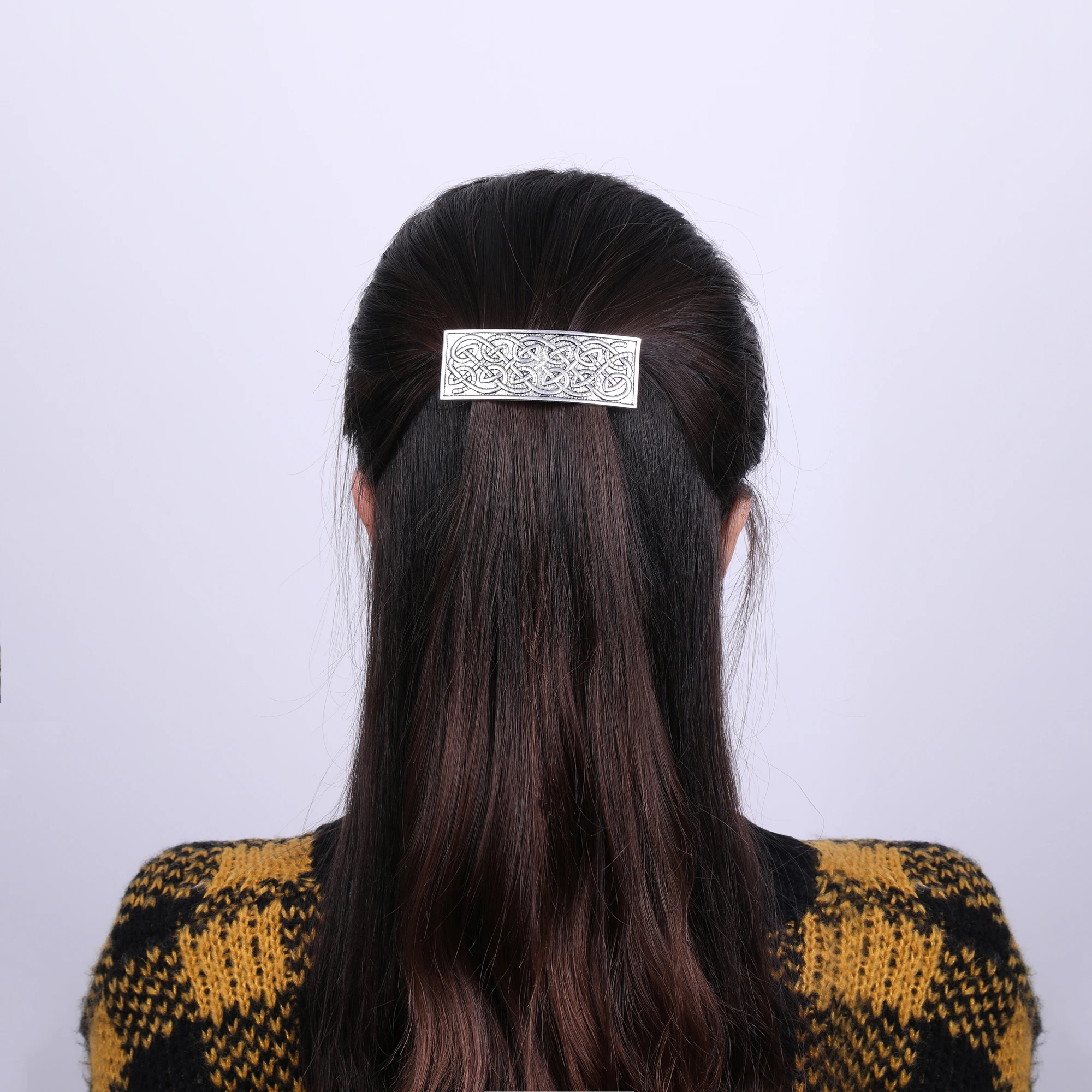 Vintage Celtics Dawapara Hairpin Knot Good Luck Amulet Witch Jewelry Hair Accessories Barrettes for Women Girls smile