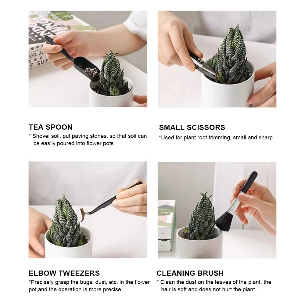 5/8/13/15/16pcs Garden Planter new Kit 2025 Succulent Plants Tools Set Indoor Bonsai Miniature Transplant Seedling Tool