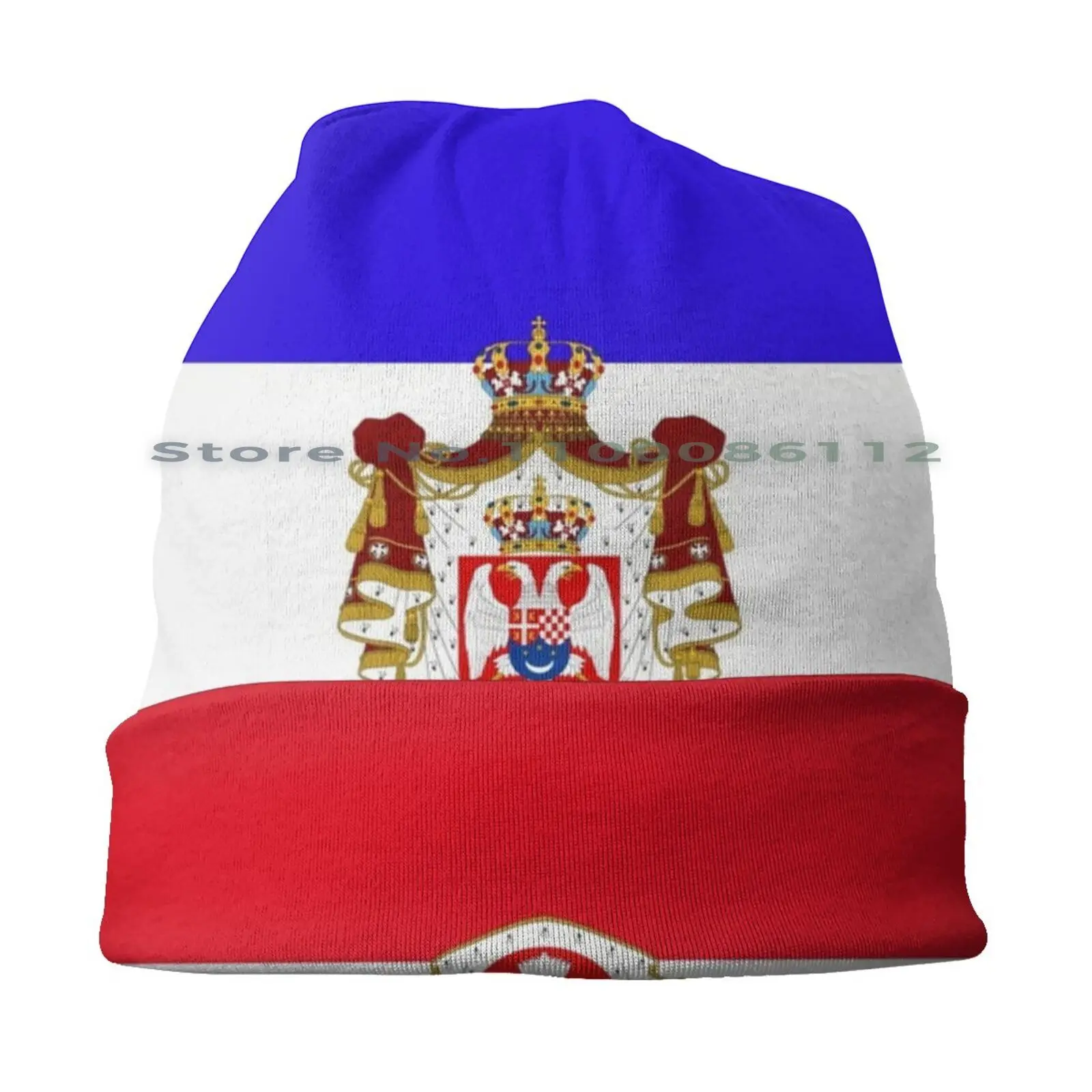 Black Yugoslavia Coat Of Arms Flag Beanies Knit Hat Yugoslavia Flags Historical Serbia Croatia Slovenia Montenegro North