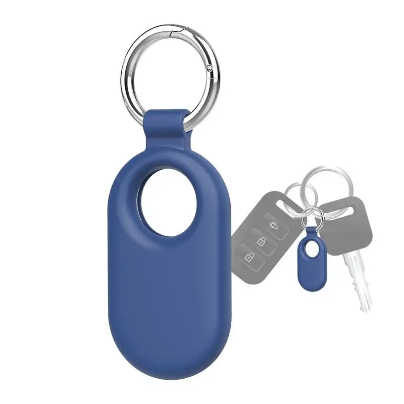 For Silicone SamsungGalaxy Cover SmartTag2 Locator Case Anti-lost Keychain Protect Sleeve For SmartTag2 Locator Accessories smile