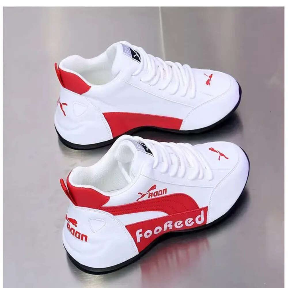 Ddmysports Men S Women New Couple Leather Sneakers Autumn And Winter Thickened All Match Lightweight Casual Shoes Trendy OUTDOOR