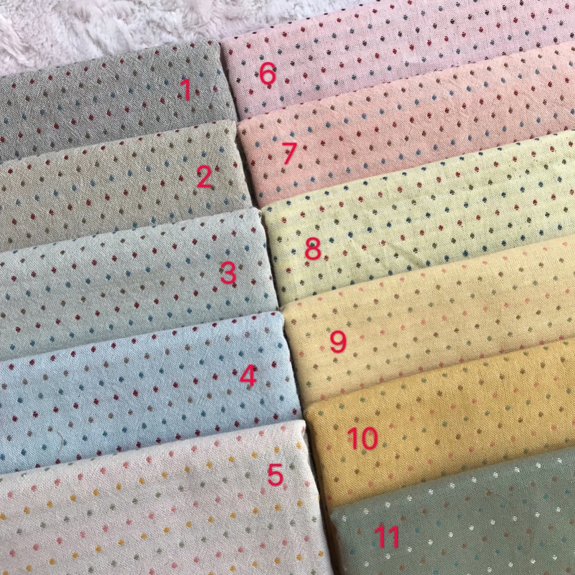 50*70cm DIY Japan New Little Cloth group Yarn-dyed fabric,for sewing Handmade Patchwork Quilting , stripe dot Random smile 50*70cm ,