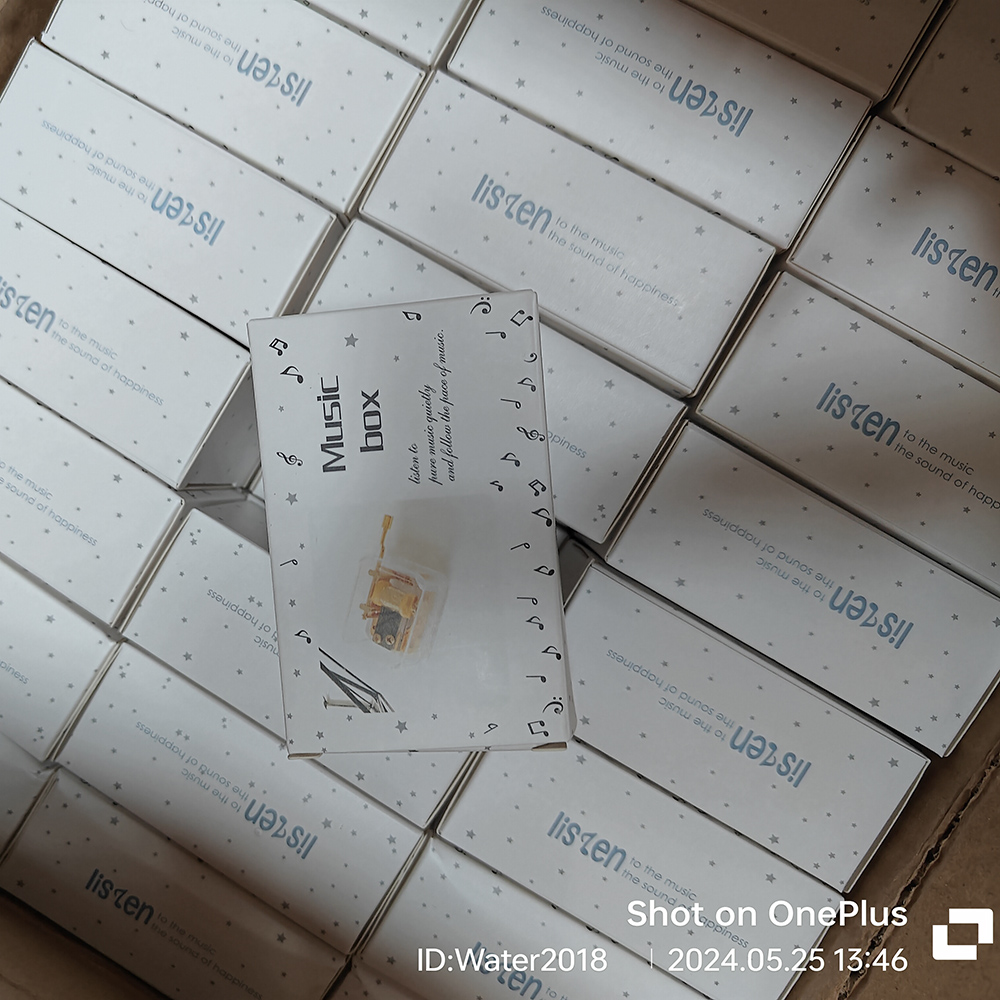 Musical Box Acrylic Hand Novelty Items Crank Music Box Golden Movement Melody Castle in the Sky