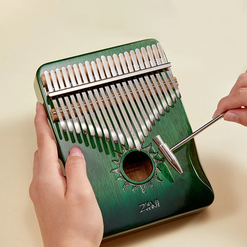Kalimba 17 Wood Acacia 21 Key C Tone Finger Piano with Accessories Beginner Calimba Thumb Piano Keyboard Musical Instrument Gift smile