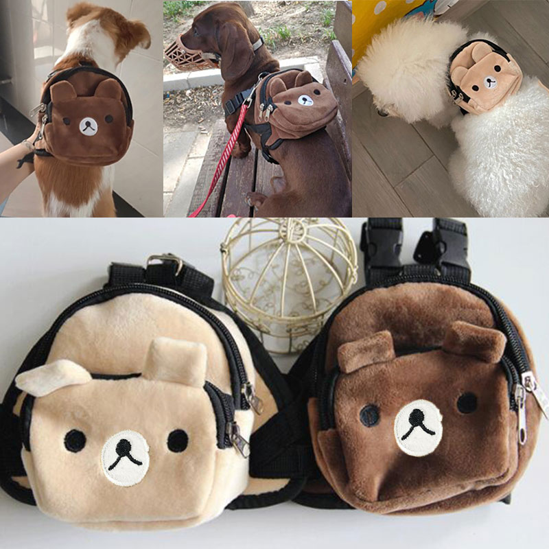Large-capacity Dog Backpack For Small Medium Dogs Bag Cute Chihuahua Puppy School Bag Pet Snack Bag Perros Dog Accessories Chien