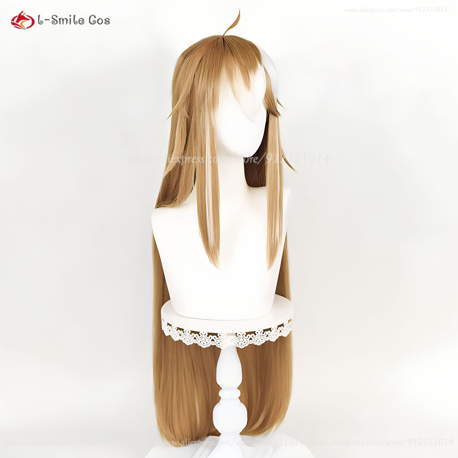 2025 Game Miss Hina Cosplay Wig Women Gorou Anime new Wigs 100cm Brown White Straight Heat Resistant Wigs Cosplay Props
