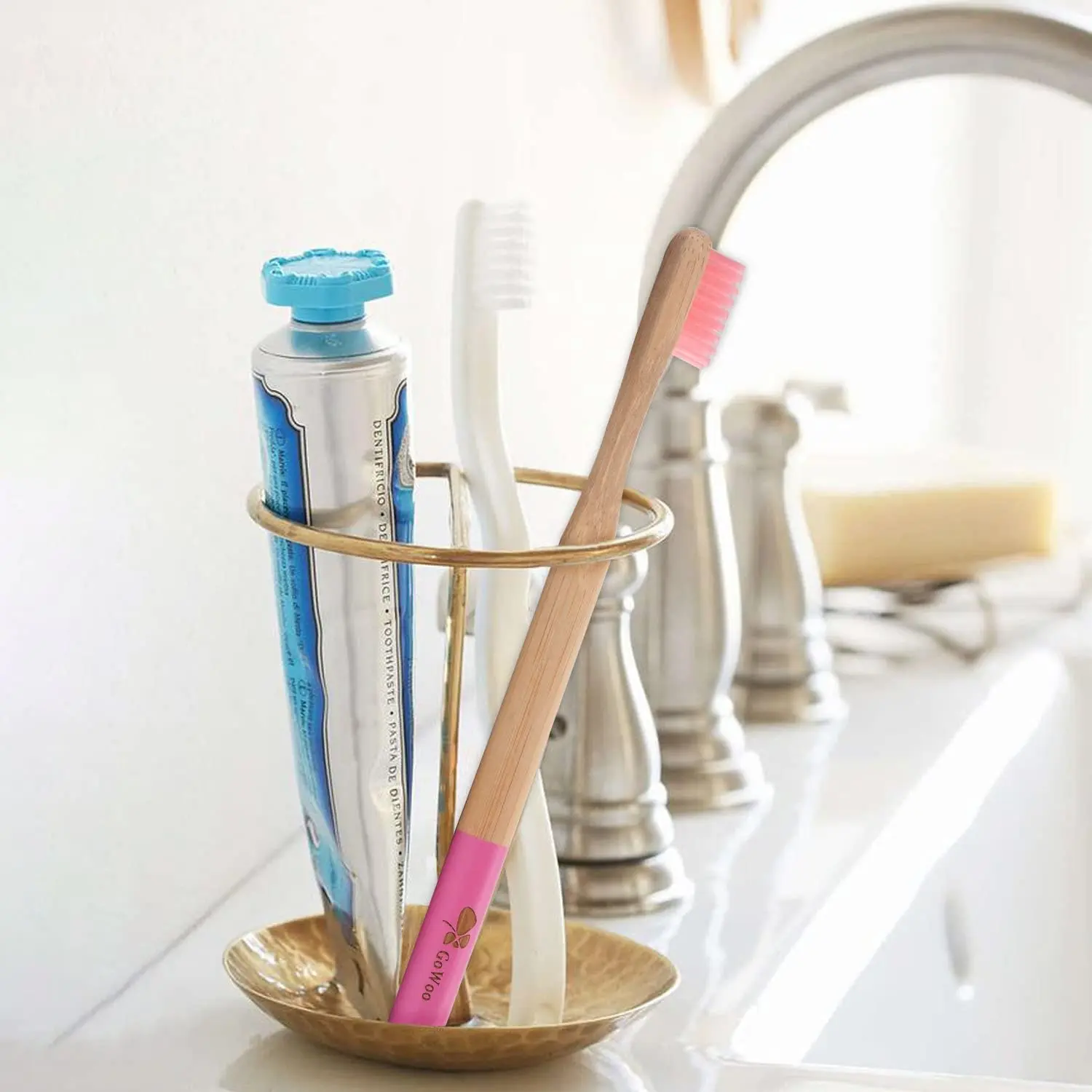 Adult Organic Pcs 10/20 Eco-Friendly Natural Bamboo Toothbrush Soft BPA Free, Biodegradable,Adult Dental Care Set smile Free, Biodegradable,