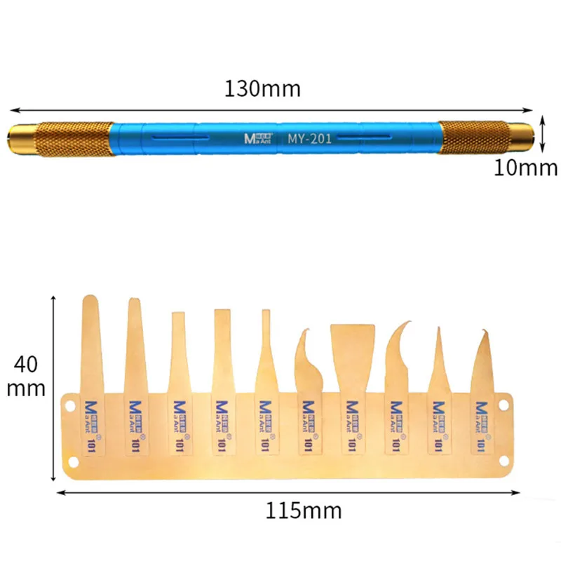 CPU IC Glue Removal Blade Set for 2025 Mobile Phone Repair MaAnt MY-101 High Temperature Resistance Hand Polished new Maintenance Knife