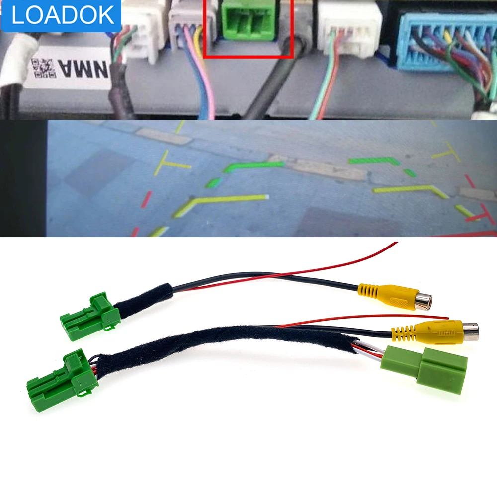 Car Radio Camera Parking Rear Video RCA Reverse Convert Adapter Cable new For Suzuki Vitara Escudo Jimny 2015~2019 2025 Android Player