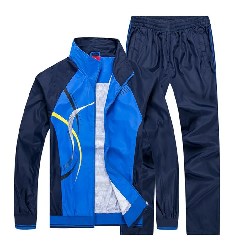 Men And Women Sportswear Sets Spring Tracksuit 2 Piece Sports Suit JacketPant Couple Sweatsuit Male Fashion Print Clothing 240516