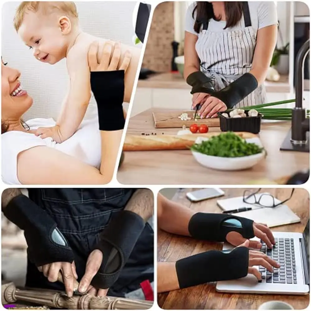 Splint Tunnel Carpal Safety Arthritis Sprain Wrap Protector Wristband with Steel Wrist Hand Brace Wrist Hand Support smile