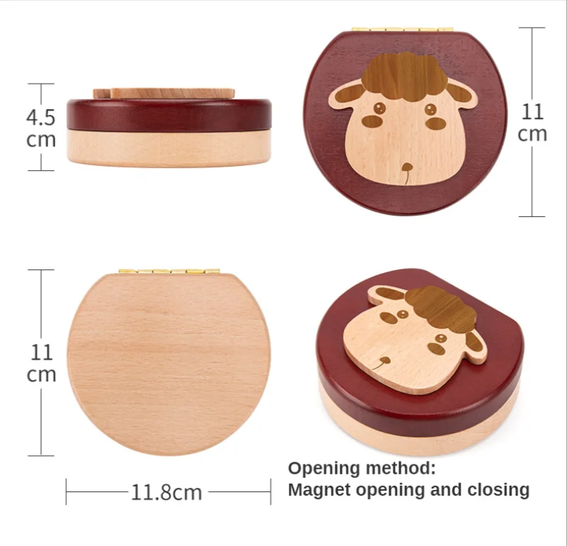 Teeth 11.8X11x4.5Cm Box Baby Memory Storage For Girls And Boys Tooth Keepsake ddmysmile With Fairy Image Smile