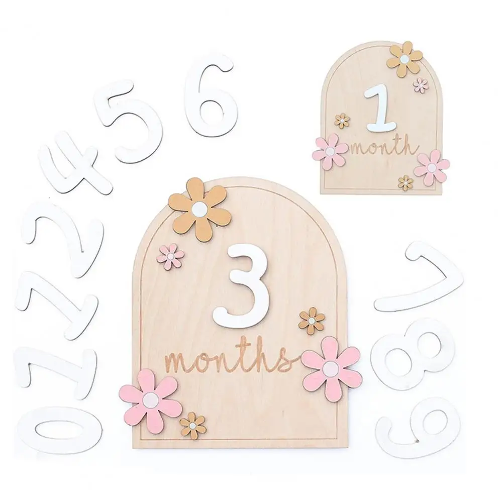 Baby Monthly Milestone Cards Wooden Baby Milestone Cards Capture Celebrate Every Precious Moment of Baby's Growth with Fine