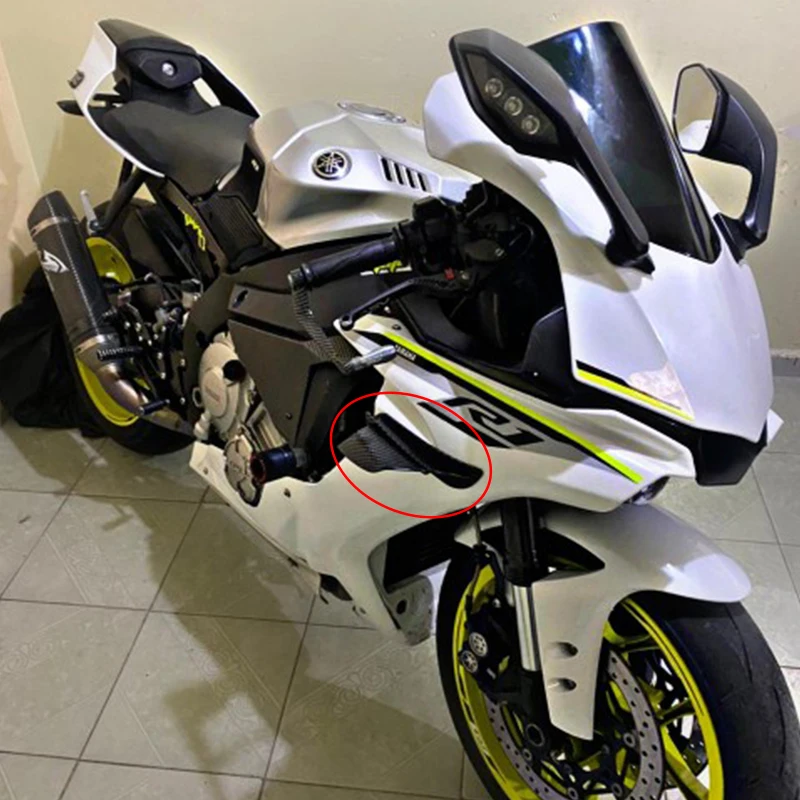 Fit for Yamaha YZF R1 R3 R6 R25 BMW S1000RR 50 125 Scooter Motorcycle Aerodynamic Wing Kit Universal Fixed Winglet Fairing Wing