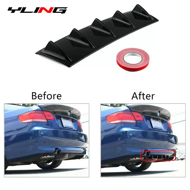 Car Rear Bumper Spoiler Diffuser Protector For Goft 5 6 7 Gti Mk7 BMW E39 G20 Passat B7 Peugeot 308 Opel Insignia Suzuki Swift