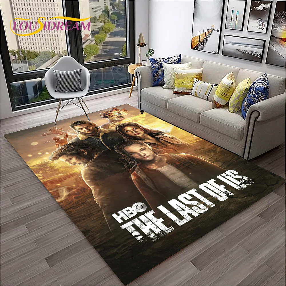 Of The Us ddmysmile Last Horror Game Pedro TV Carpet Rug For Home Living Room Bedroom Sofa Doormat Decor,Kids Area Rug Non-Slip Floor Mat Smile