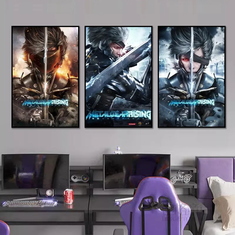 Revengeance Rising Metal Gear Canvas Painting And Print HD Picture Premium Bedroom Office Internet Cafe Room Home Decor Gifts smile