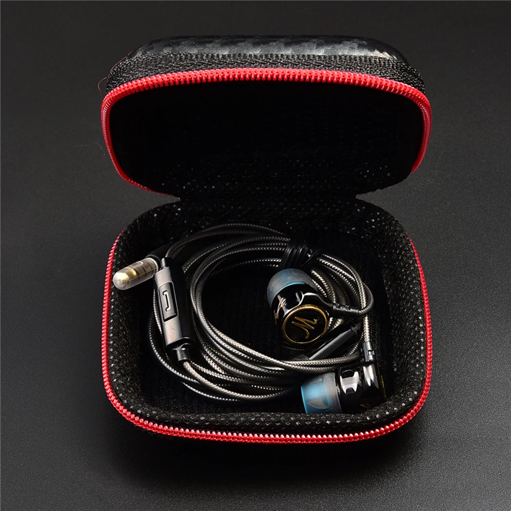 Hard Shell EVA 10-1PCS Earphone Charging Cable Storage Box for KZ QKZ Headset Data Cable Holder Portable U Disk Organizer Bag smile