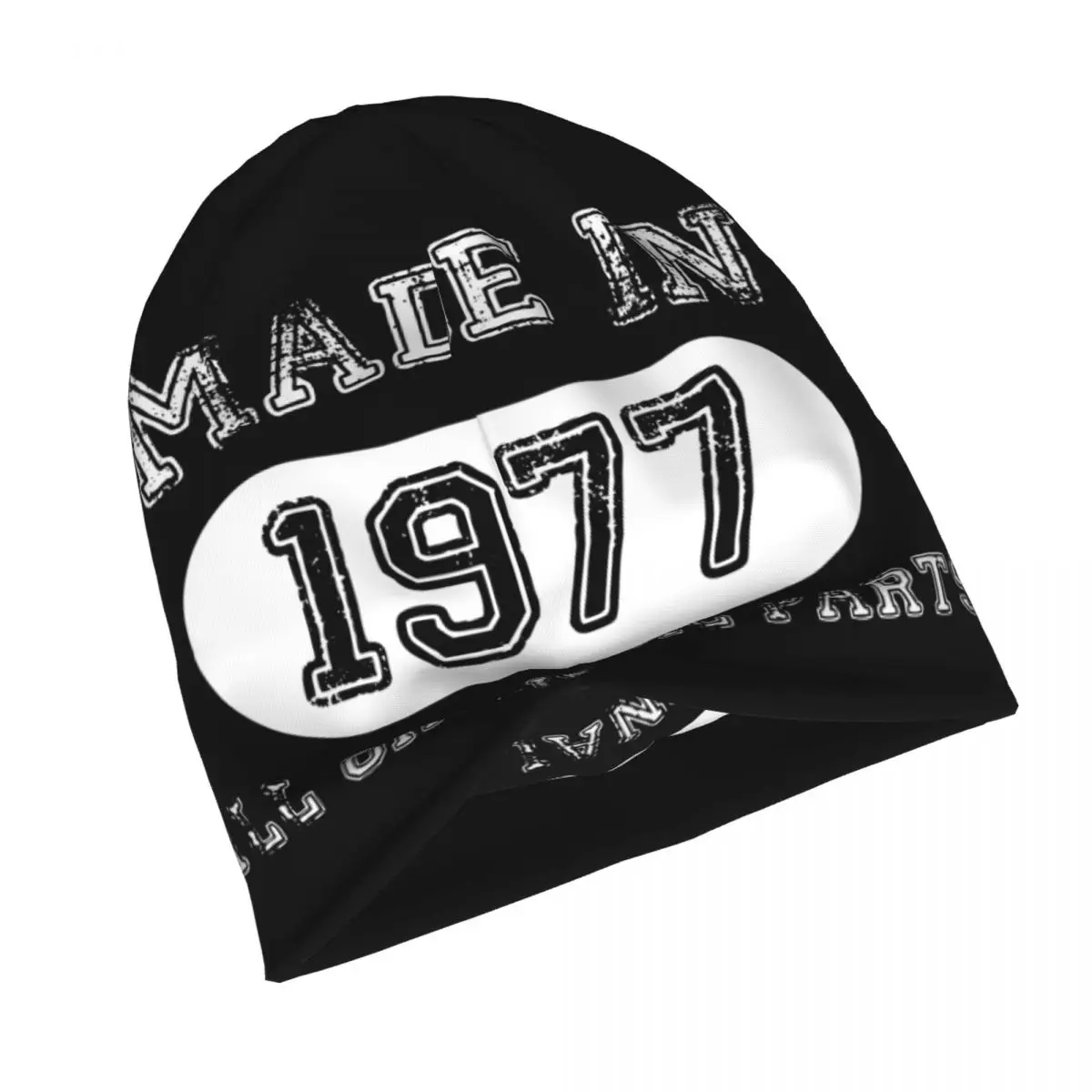Made In 1977 All Original Parts Cap Happy Birthday Autumn Winter Outdoor Skullies Beanies Hats Spring Warm Bonnet Knitted Hat