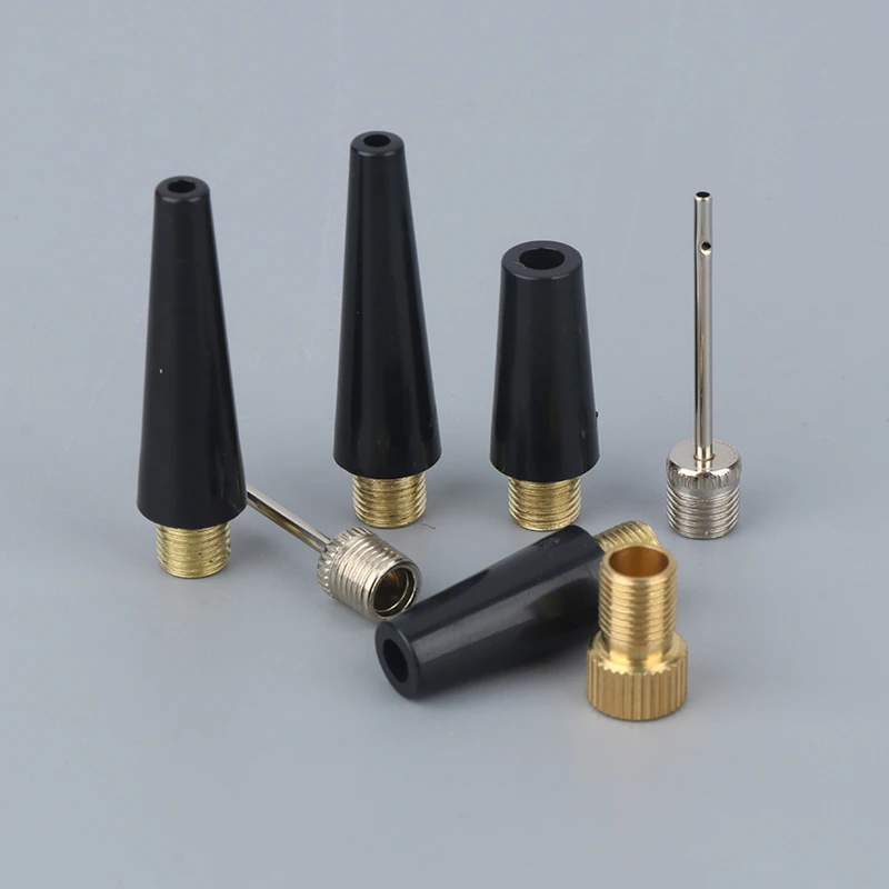 2set Ball Needle Nozzle Adapter Kit Inflatable Air Valve Ball Pump Needle For Football Basketball Soccer Bike Tire