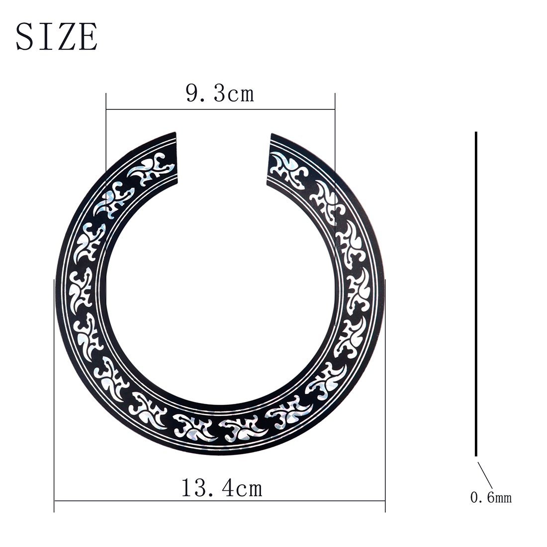 Guitar Sound Hole Decal Sticker Rose Maple Leaf For Acoustic Classical Ballad Guitar Parts Accessories Musical Instrument Decal