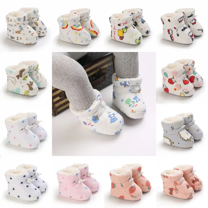 Winter Boots Warm Baby 0-18M Newborn Baby Boy Shoes Toddler Boots Shoes For Baby Girls Baby Booties First Walkers Bebe Menina smile