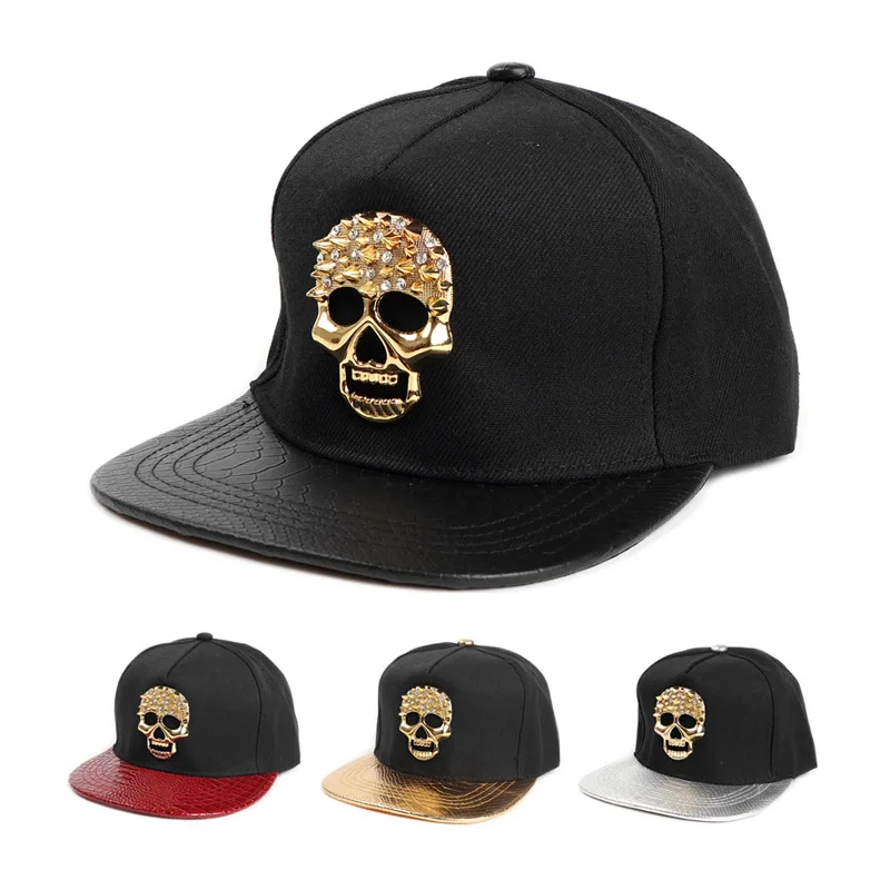 Women Baseball Summer Doitbest Cap Men Girls Metal Snapback Caps Skull Flat Brim Autumn Unisex Female Hip Hop Sun ddmysmile Hat Gorras Smile