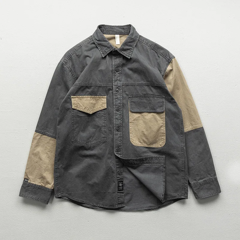 Jacket Work Denim Men's Clothes Outdoor Cycling Climbing Trekking Hiking Combat Sport Railway ddmysmile Locomotive Vertical Stripe Coat Smile