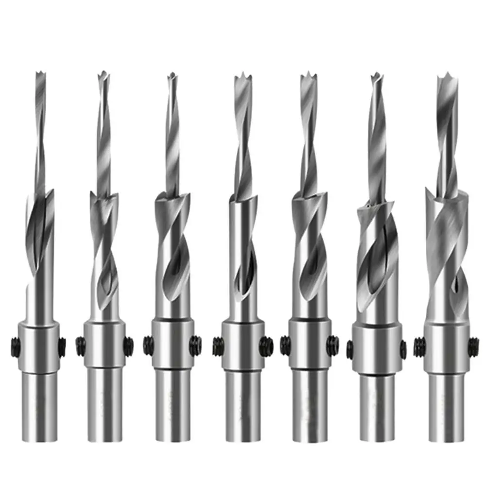 3mm-8mm Senkkopf Salat bohrer Flach boden bohrer Hoch geschwindigkeit stahl Holz bearbeitungs bohrer Lochs ch neider Stanz werkzeuge