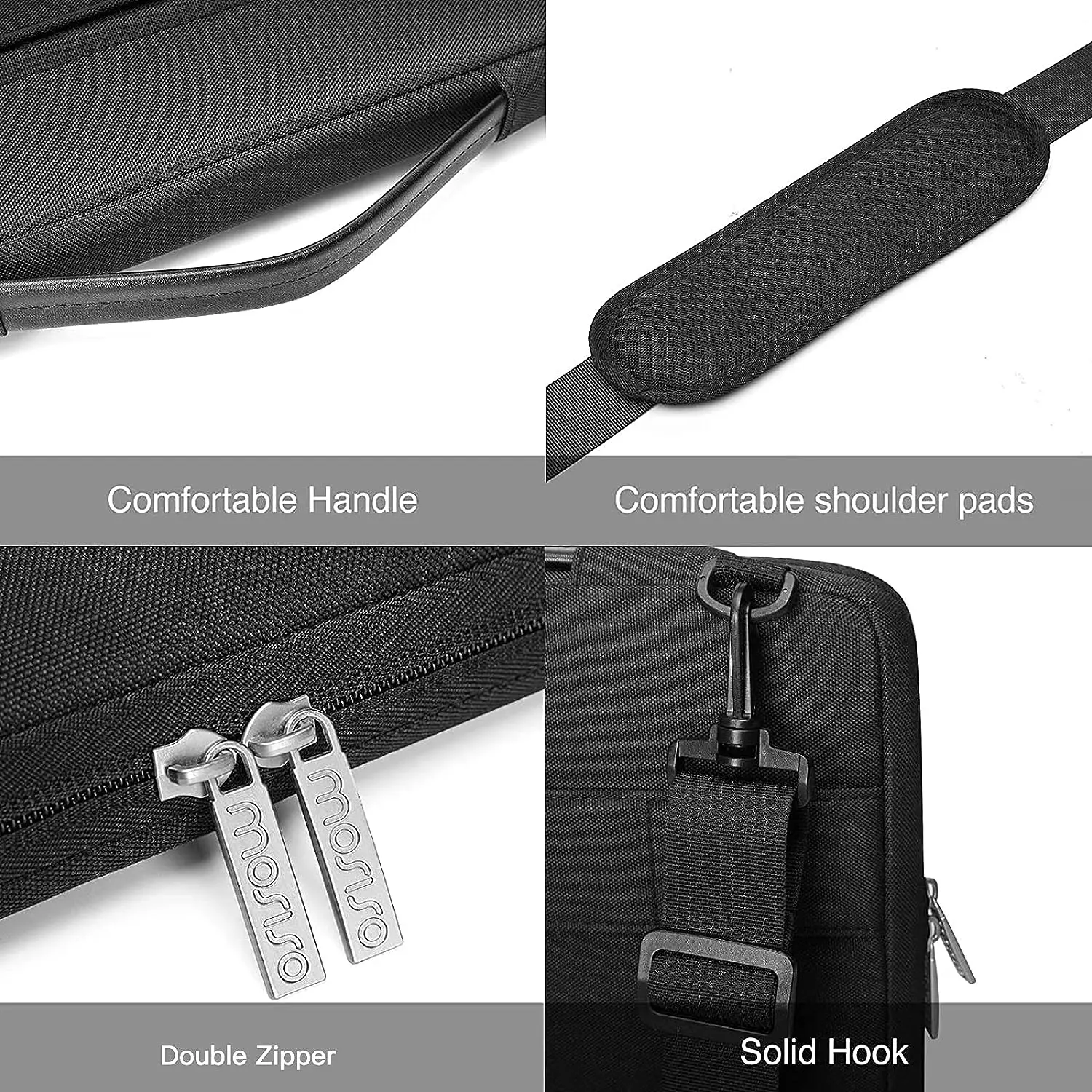 Sleeve 14 Laptop 13.3 15.6 16 inch Shoulder Bag for Book Air Pro HP Dell Lenovo Surface Shockproof Computer Briefcase for Men smile