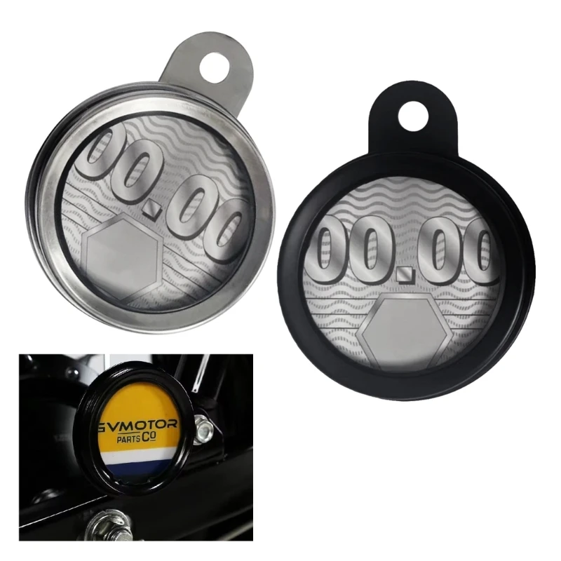 Universal Aluminum Tax Disc Permit Card Hanger Label Holder Waterproof Seal For Scooter Quad Bikes Mopeds AtV Motorcycle