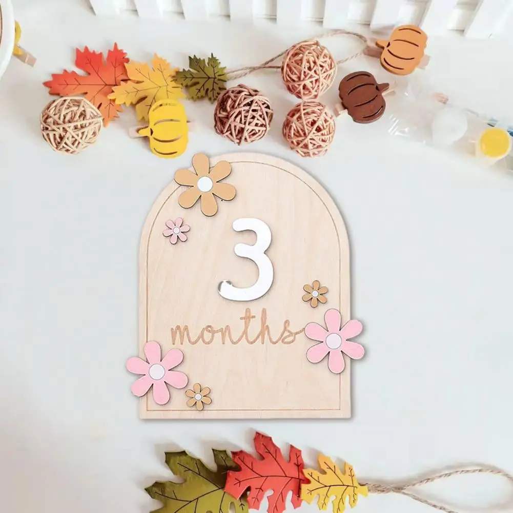 Baby Monthly Milestone Cards Wooden Baby Milestone Cards Capture Celebrate Every Precious Moment of Baby's Growth with Fine
