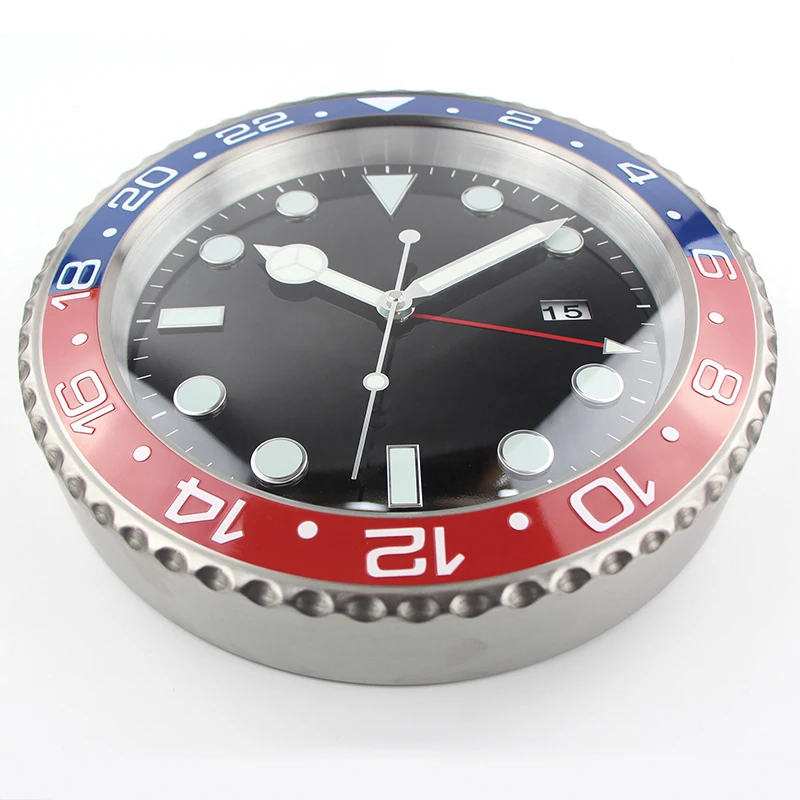 Clock New Design Luminous Wall Clock for Home Metal Hanging Clock 3d Home Decor Large Modern Vintage Clocks smile