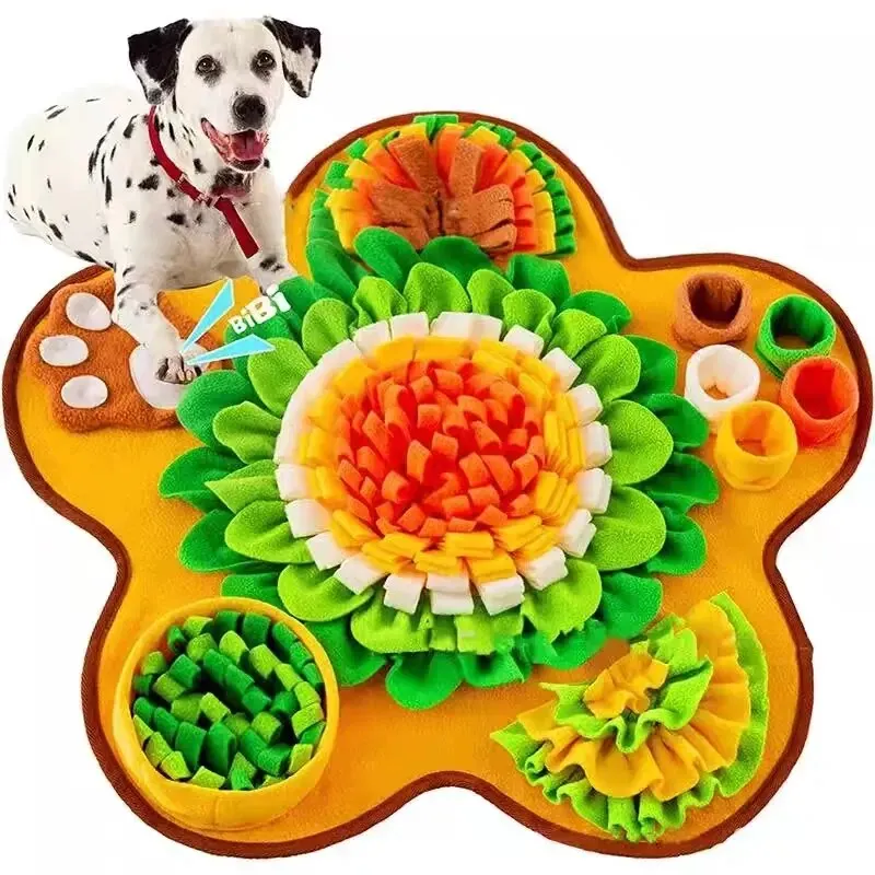 new Sniff Mat for Dogs Multi-Functional Dog Feeding Mat 2025 Boredom Busters for Dogs with Pupsicles Dog Games and Treat Dispenser