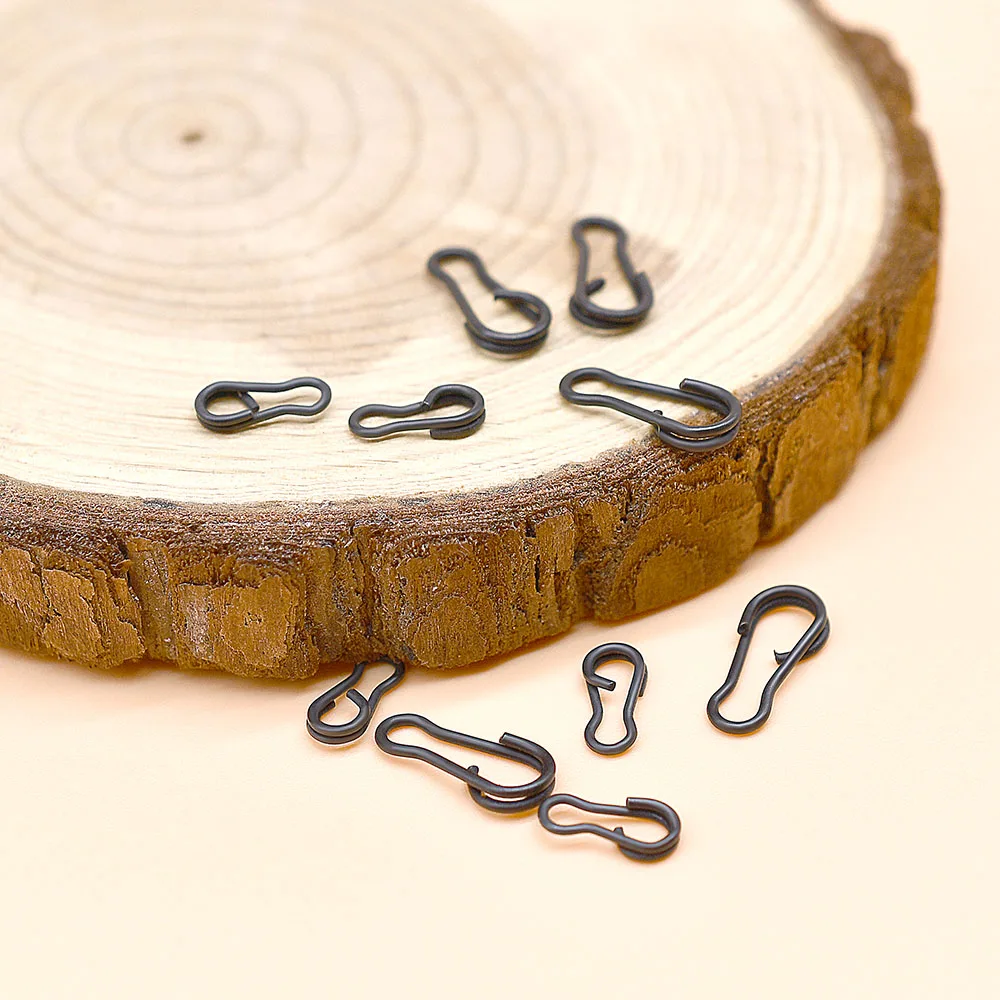 Swivel MNFT 20Pcs Fishing Snap Connector Quick Change ddmysmile Fish Hook Snaps Carp Terminal Fishing Accessories Smile