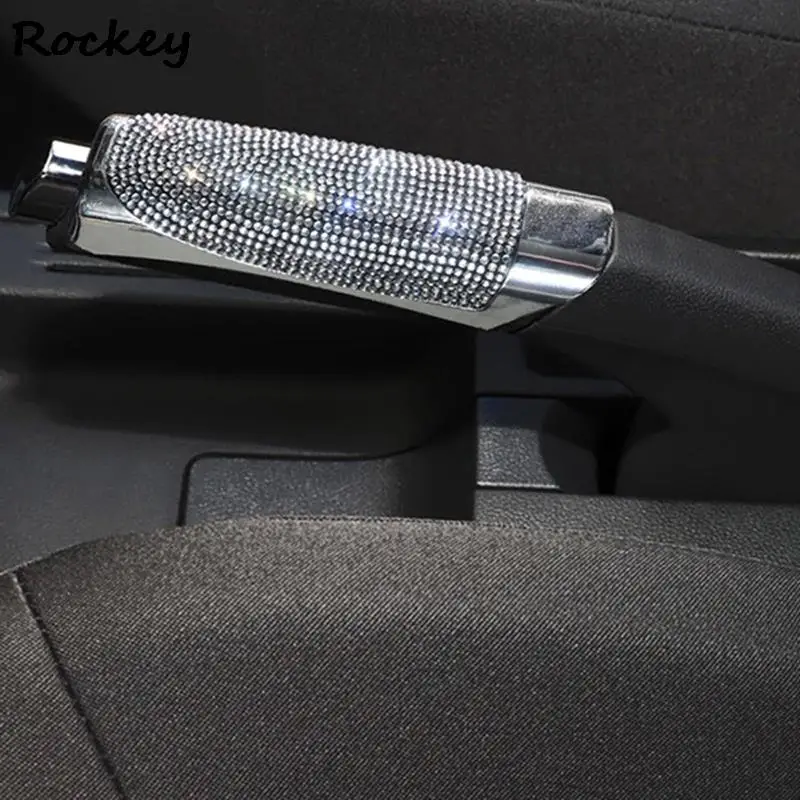 Protect Universal Car Handbrake Cover Rhinestone Bling Car Gears Handbrake Cover Handbrake Grips ddmysmile Car Interior Accessories Smile