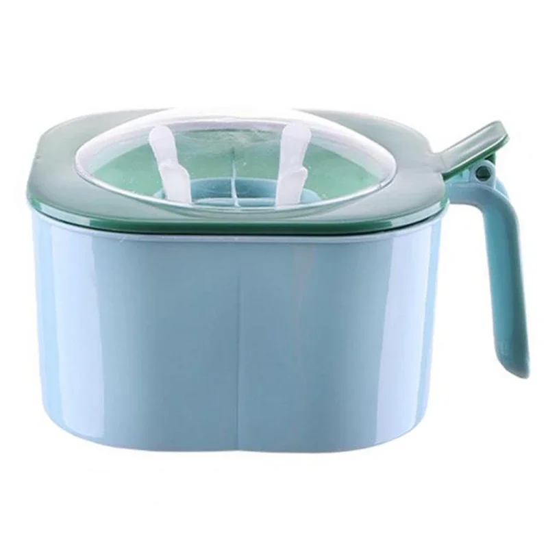 1 Set Large Capacity new Sealing Seasoning Box with Handle Spoons 4 In 1 Multi Grids Spice 2025 Jar Kitchen Condiment Storage Container